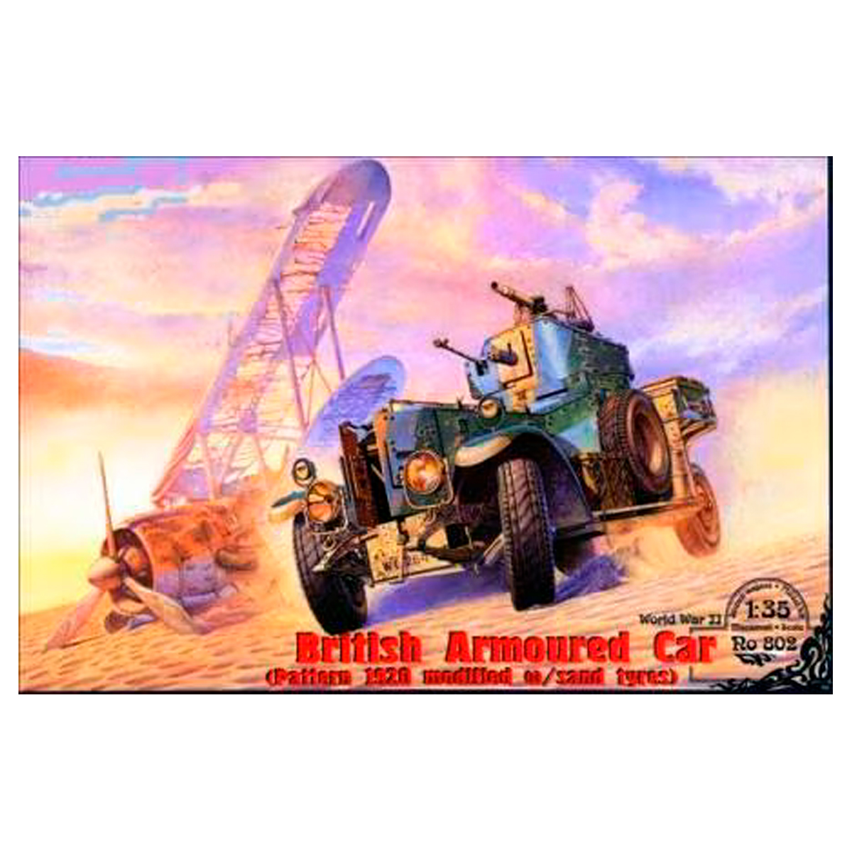 ak-interactive-1-35-british-armoured-car-pattern-1920-modified-w-sand-tyres-auto image 1