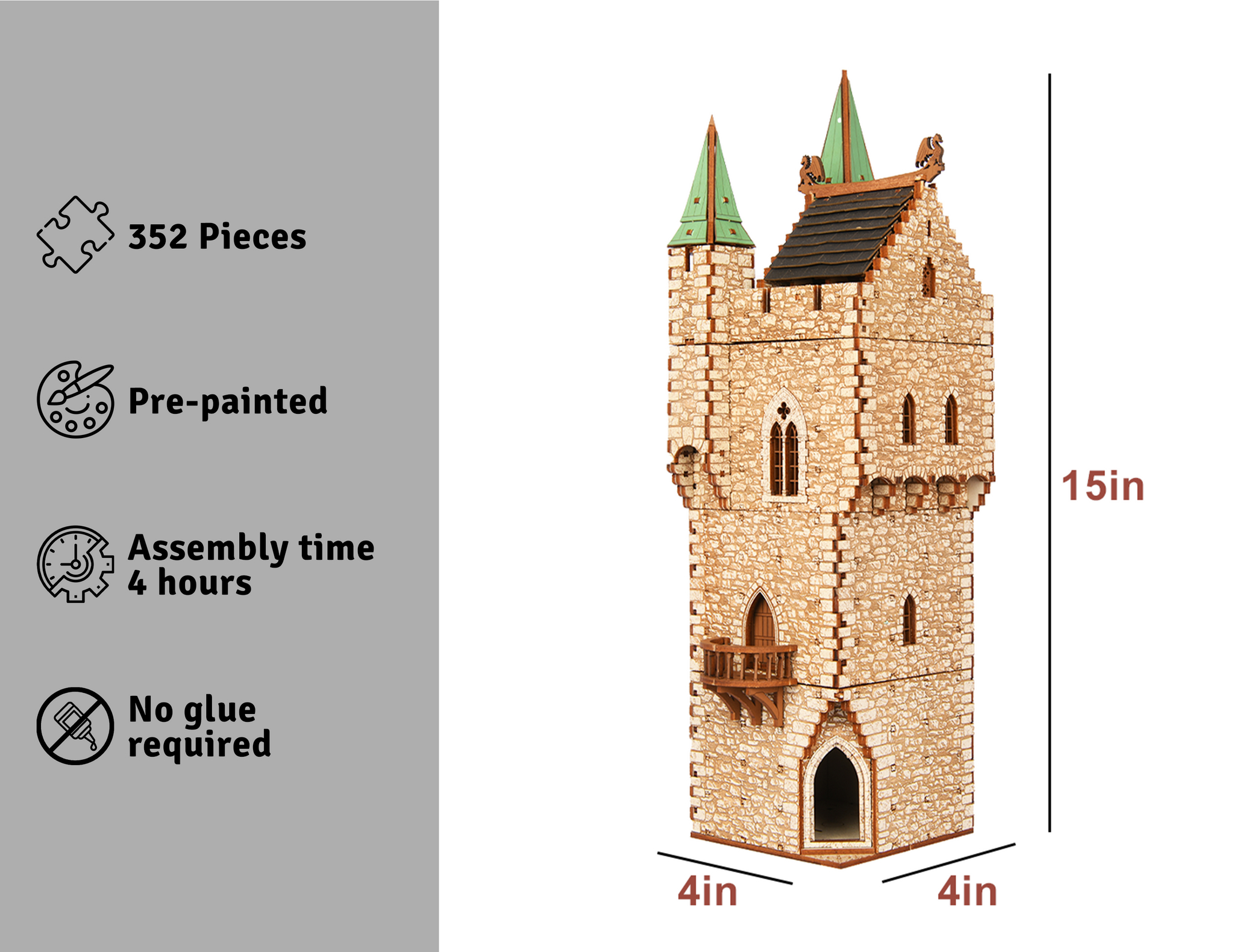 ak-interactive-great-castle-tower-28mm-scale-torre-per-scenari-wargame image 5