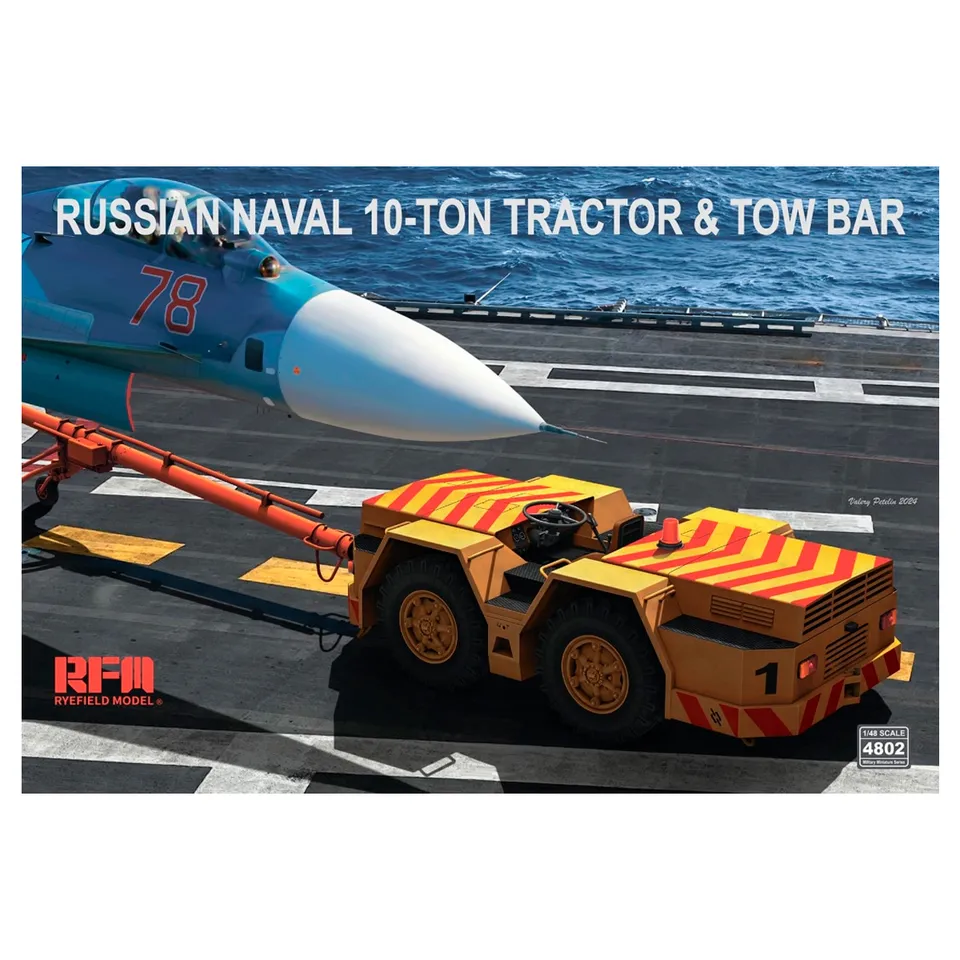 ak-interactive-russian-naval-10-ton-tractor-and-tow-bar-1-48-trattore-navale-con image 1