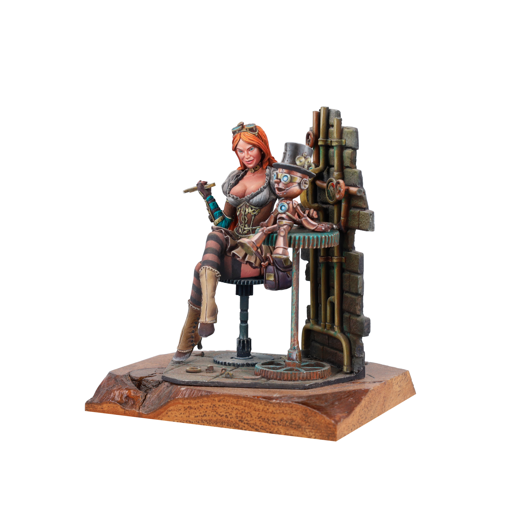 scale75-ilsa-s-mech-lab-miniatura-75mm-steam-wars-in-resina-e-metallo-bianco-da- image 5
