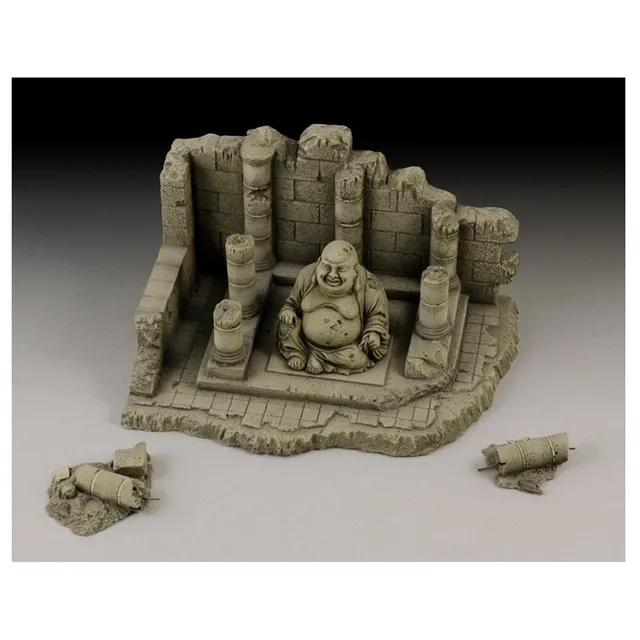 ak-interactive-tempio-con-rovine-di-buddha-in-scala-1-35-diorama-in-resina-da-co image 1