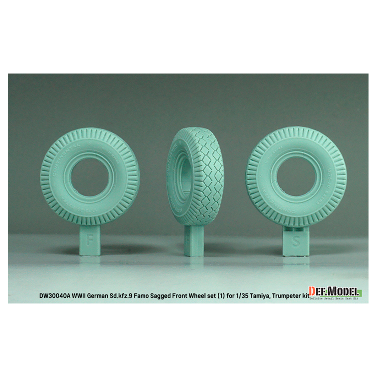 ak-interactive-german-sd-kfz-9-famo-sagged-front-wheel-set-per-tamiya-1-35 image 3