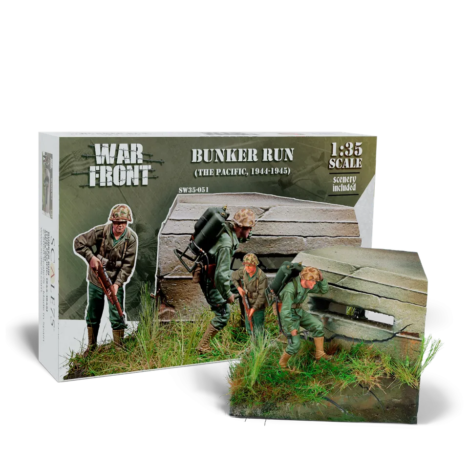 scale75-warfront-bunker-run-the-pacific-1944-1945-figura-resina-1-35 image 1