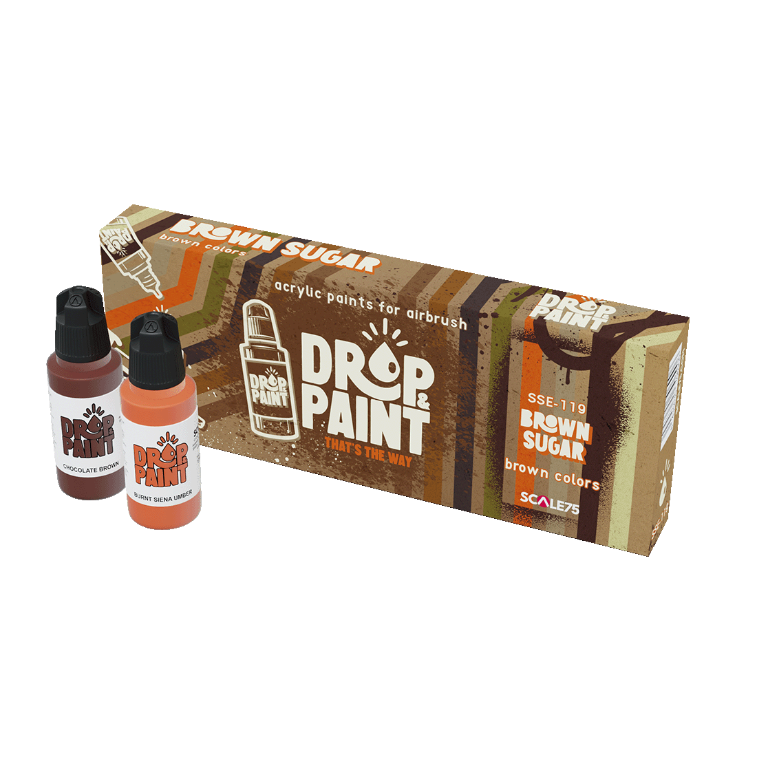 scale75-sugar-brown-drop-paint-colore-acrilico-aerografo-pronto-all-uso image 1