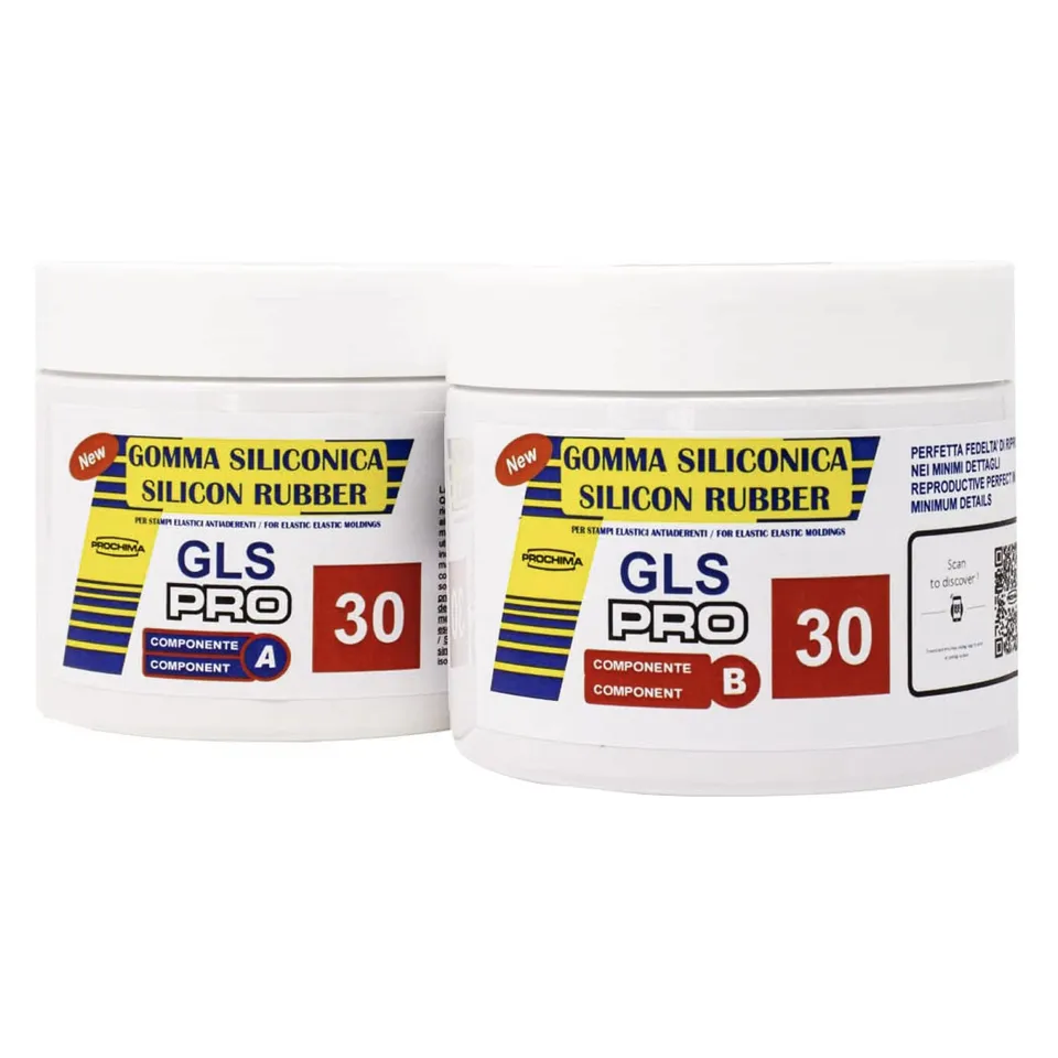 prochima-gls-pro-30-a-b-silicone-liquido-al-platino-per-stampi-rosso-1-kg image 1