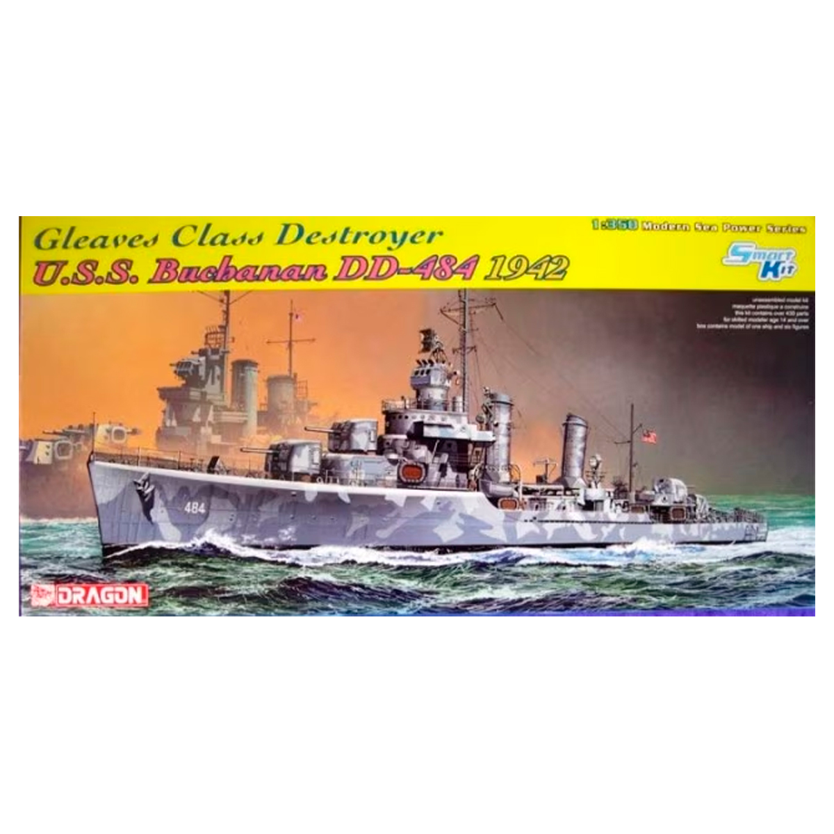 ak-interactive-1-350-gleaves-class-destroyer-u-s-s-buchanan-dd-484-1942 image 1