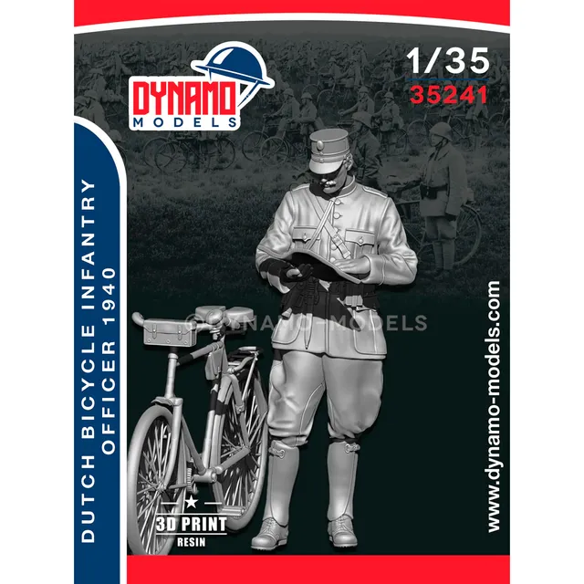 ak-interactive-1-35-ufficiale-in-bicicletta-olandese-1940-con-bicicletta image 1