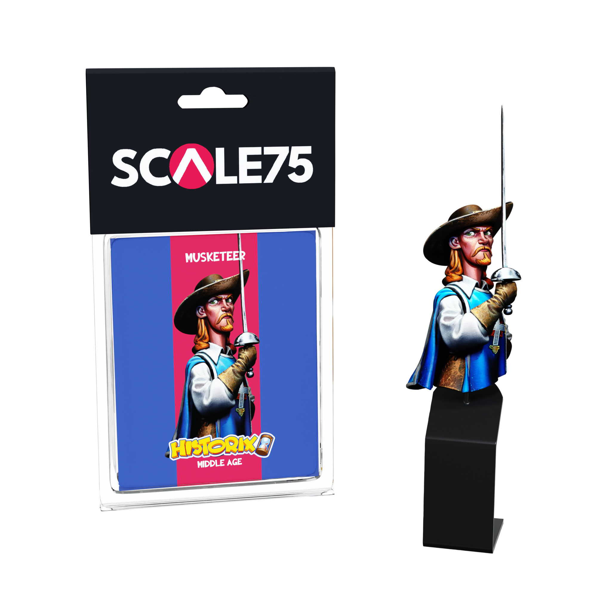 scale75-musketeer-busto-in-resina-1-12-da-dipingere image 1