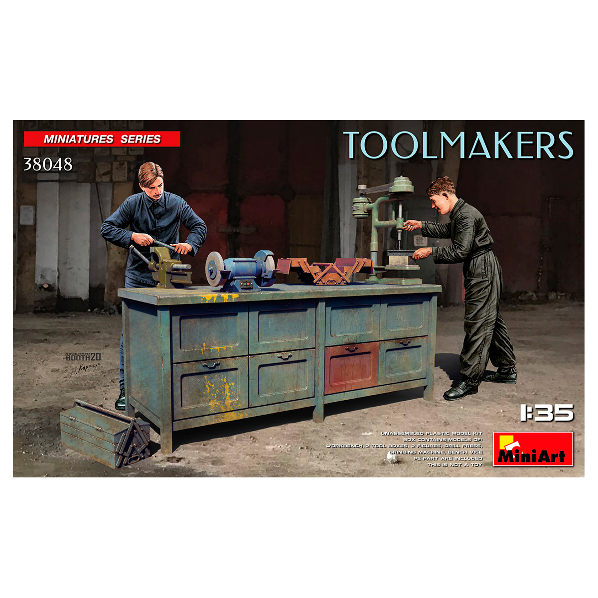 ak-interactive-1-35-toolmakers-set-di-attrezzi-e-strumenti-in-scala-1-35 image 1