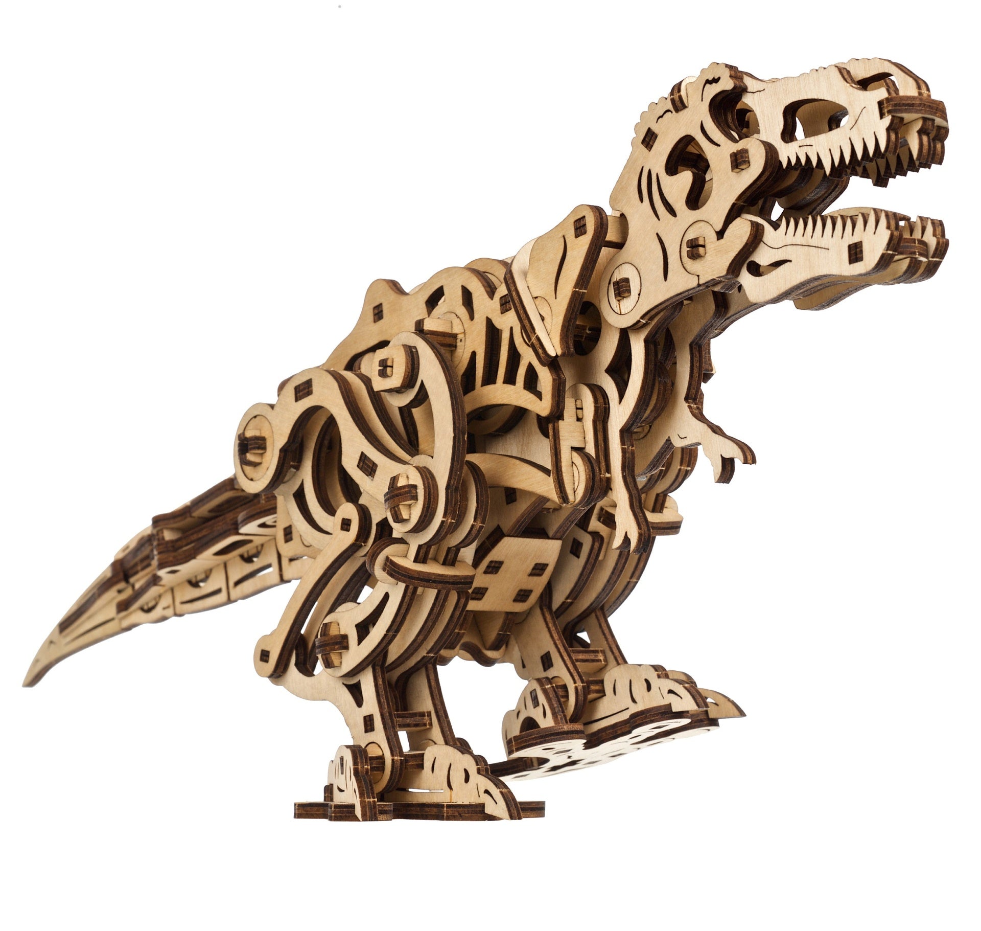 ugears-tyrannosaurus-rex-kit-di-modellismo-meccanico-in-legno image 3