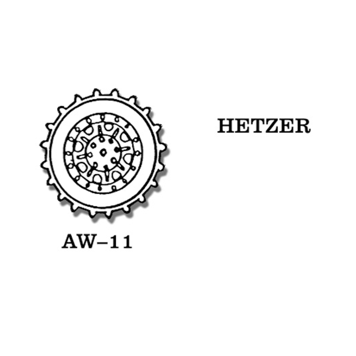 ak-interactive-1-35-ruote-metalliche-per-hetzer image 1