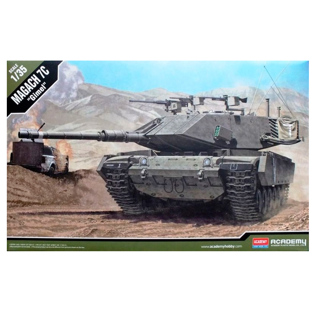ak-interactive-magach-7c-gimel-kit-modellismo-carro-armato-1-35 image 1
