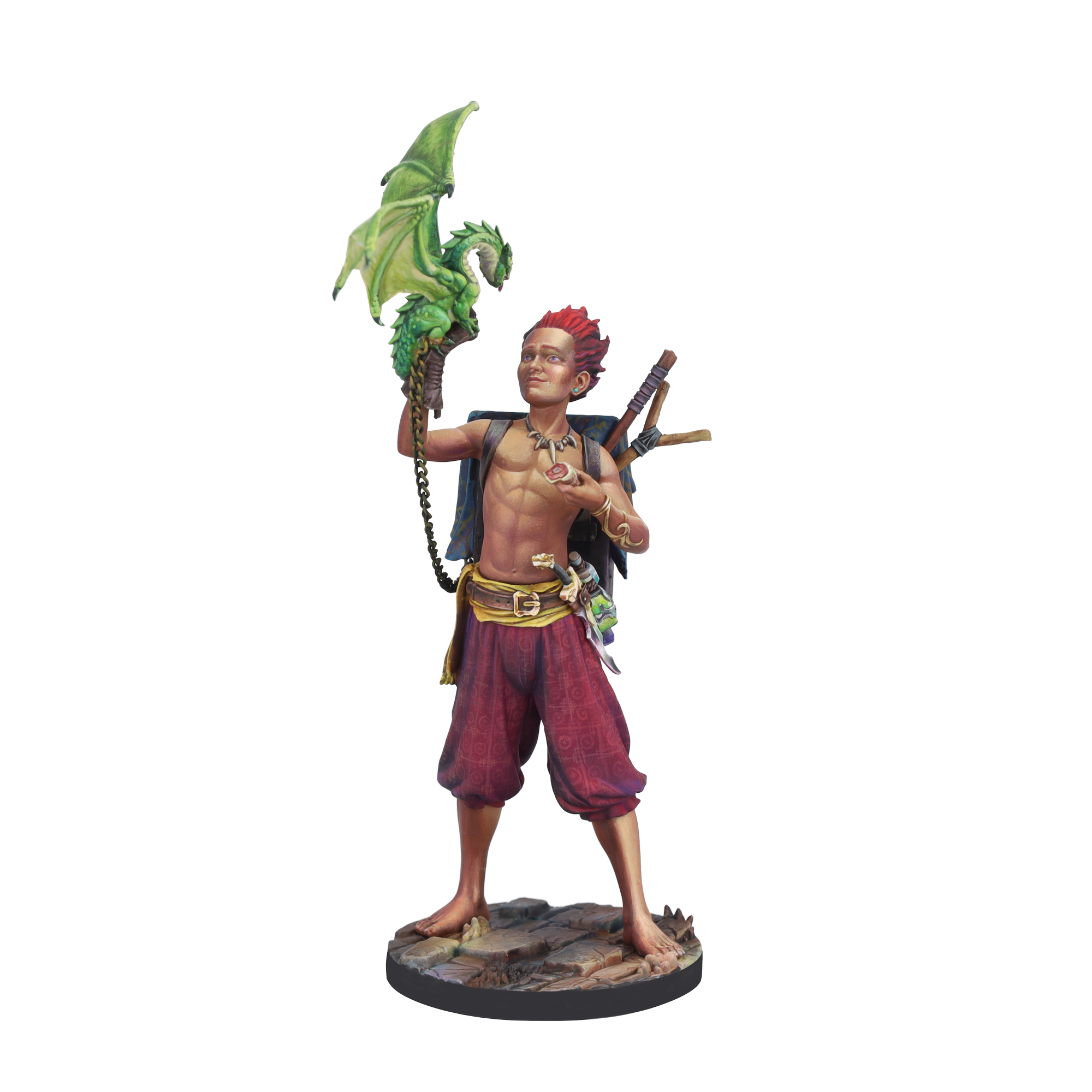 scale75-ulh-dragon-trainer-miniatura-1-24-in-resina-con-catena-in-ottone image 5