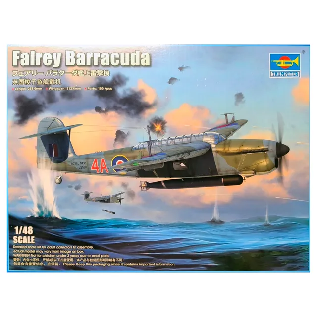 ak-interactive-fairey-barracuda-ww-ii-torpedo-bomber-1-48-kit-modellismo image 1