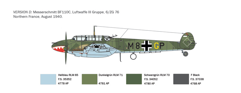 ak-interactive-1-72-bf-110-c-zerstorer-kit-modellismo-aereo image 7