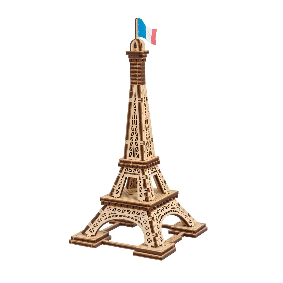 ugears-paris-tower-kit-modellismo-torre-eiffel-in-legno image 1