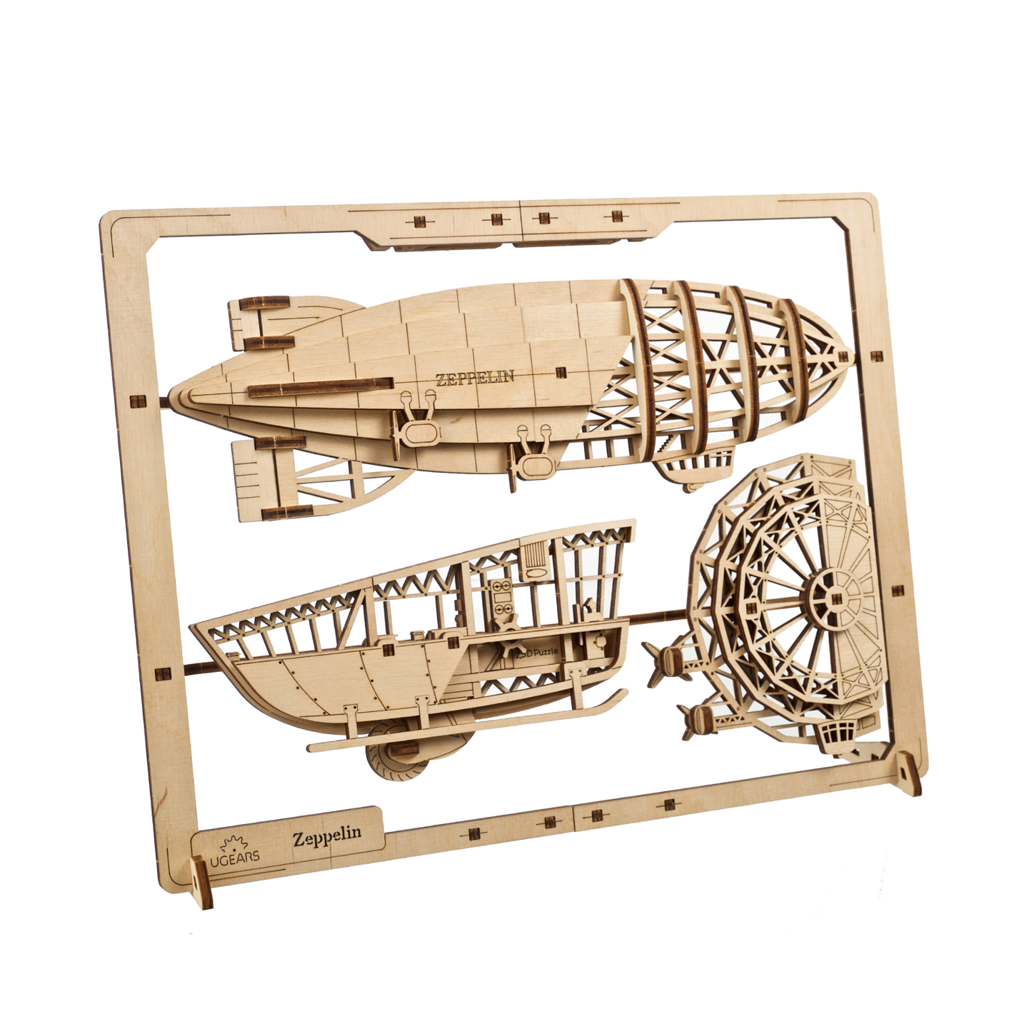 ugears-zeppelin-puzzle-2-5d-in-legno-serie-u-mini image 3