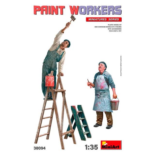 ak-interactive-1-35-paint-workers-with-accessories-set-figure-modellismo image 1