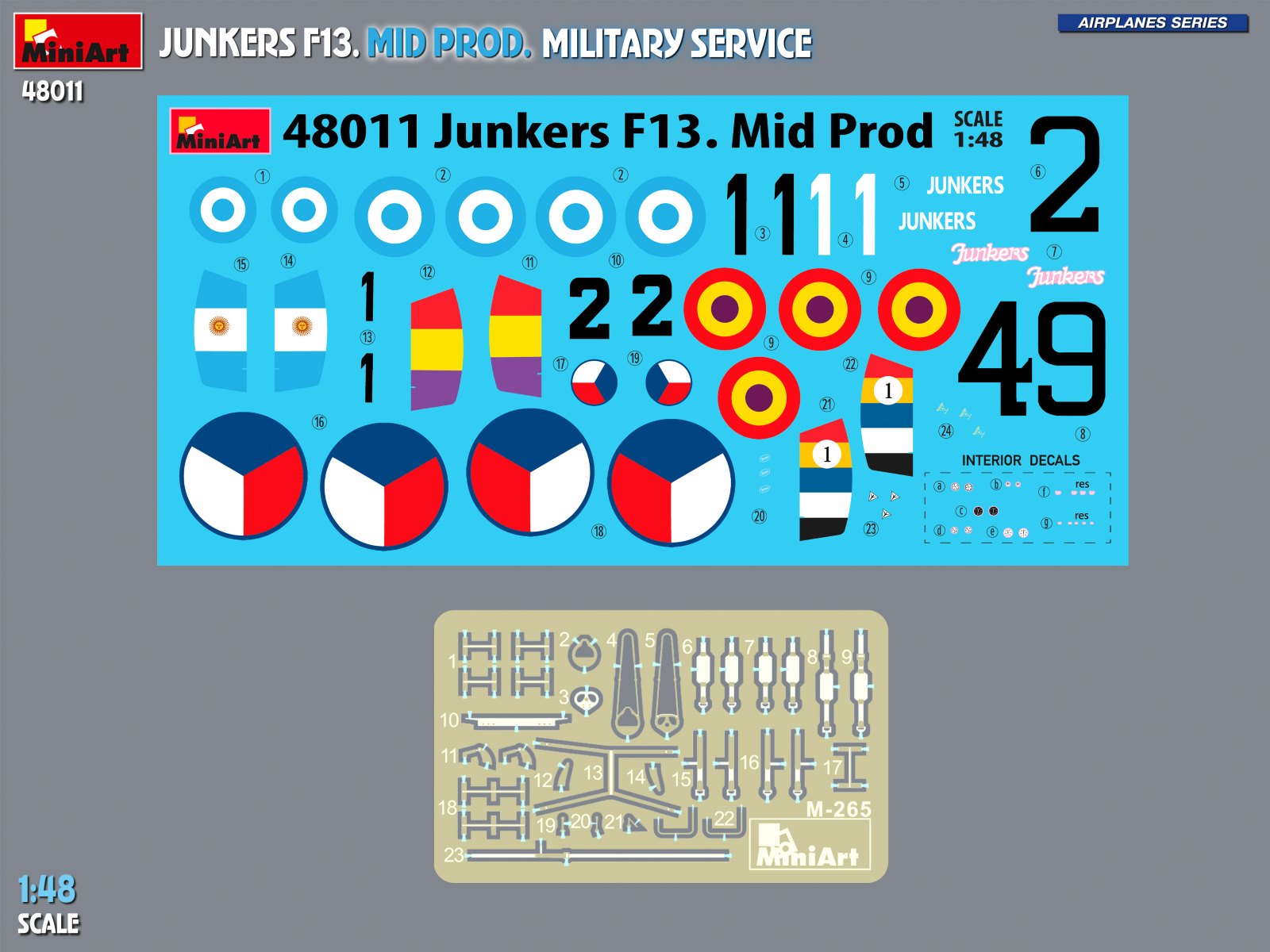 ak-interactive-1-48-junkers-f13-mid-production-military-service-kit-modellismo-a image 2
