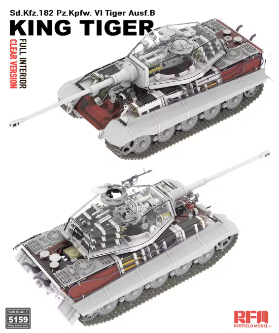 ak-interactive-1-35-tiger-ausf-b-king-tiger-clear-version-con-interni-kit-modell image 2