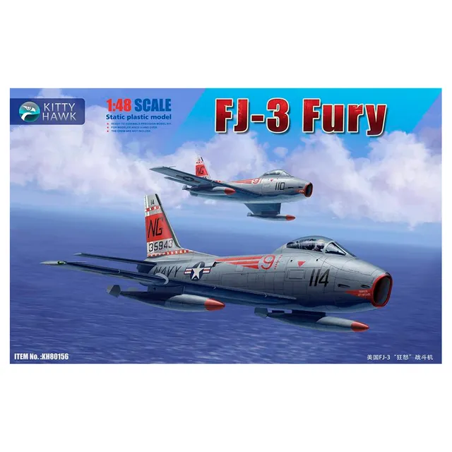 ak-interactive-fj-3-fury-1-48-kit-modello-aereo-in-scala-da-costruire-e-dipinger image 1