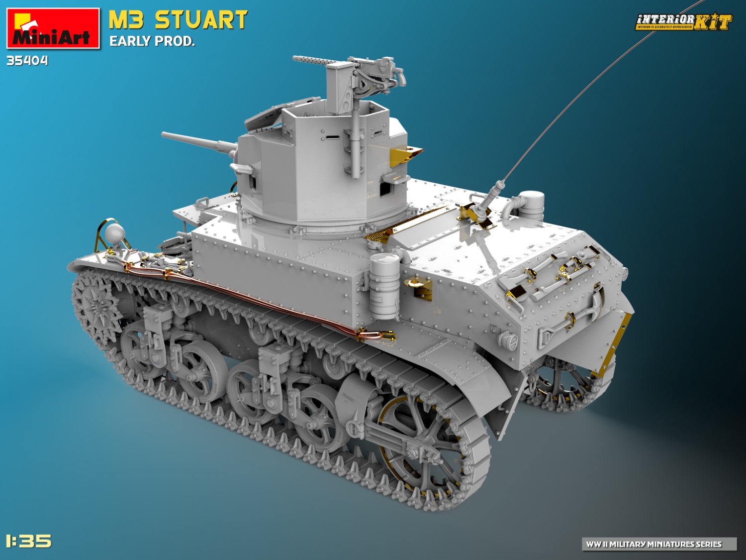 ak-interactive-1-35-m3-stuart-early-prod-interior-kit-kit-modellismo image 4