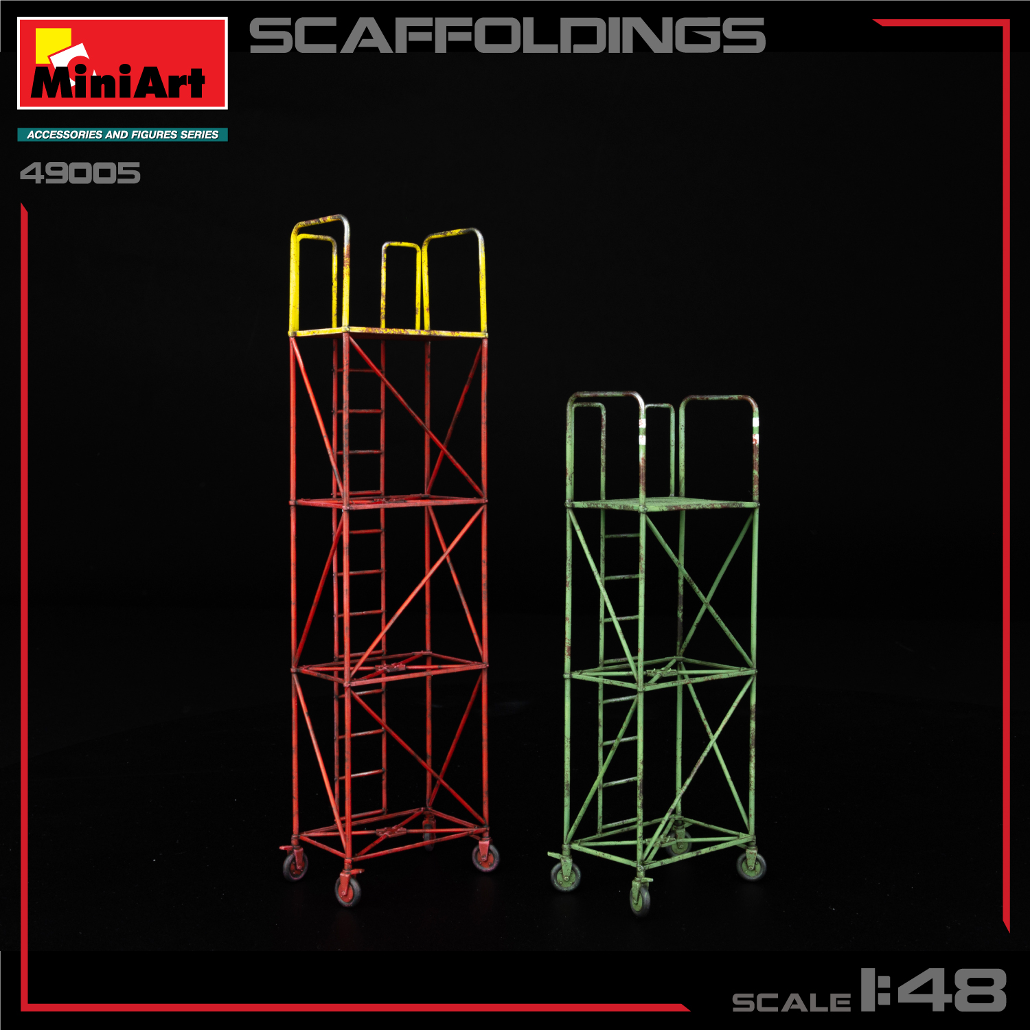 ak-interactive-scaffoldings-1-48-set-di-impalcature-per-modellismo image 2