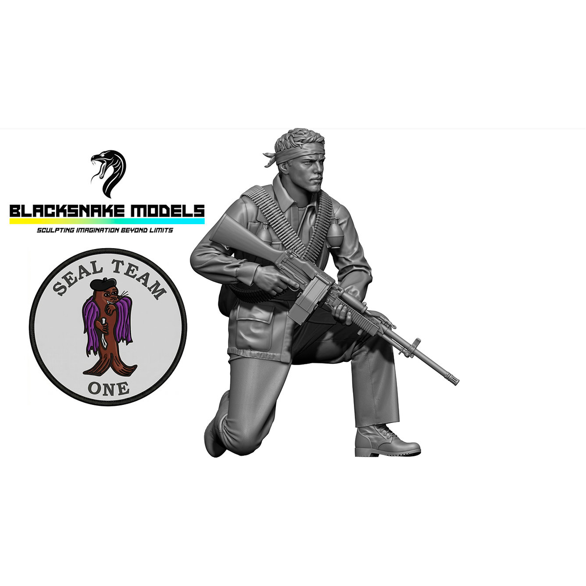 ak-interactive-1-35-seal-team-one-vietnam-pig-unexpected-guest-figura-in-resina image 1