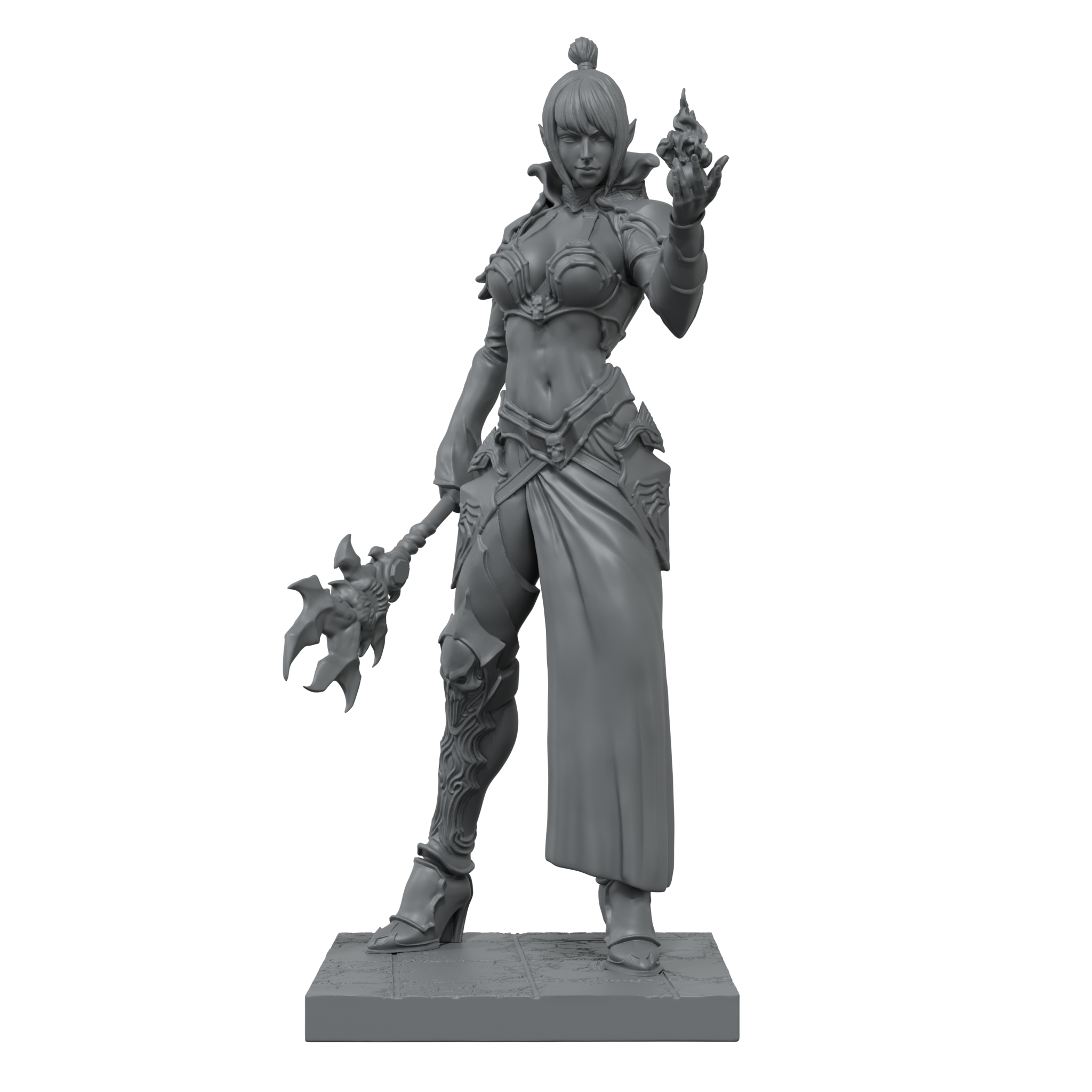 scale75-lisbeth-miniatura-fantasy-75mm-in-metallo-bianco image 2