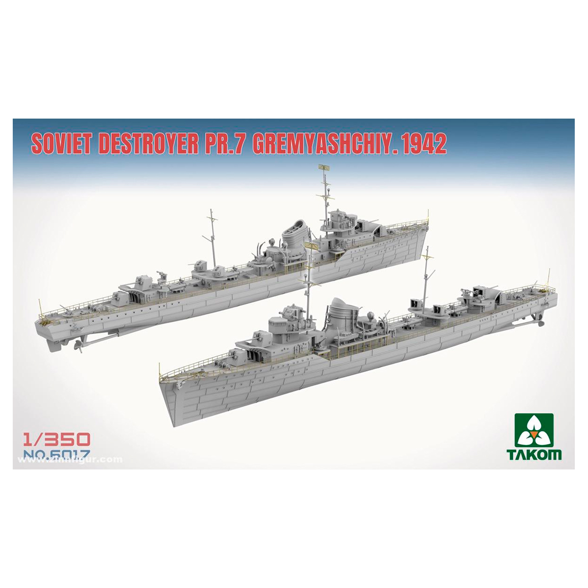ak-interactive-soviet-destroyer-pr-7-gremyashchiy-1-350-kit-nave-modellismo image 2