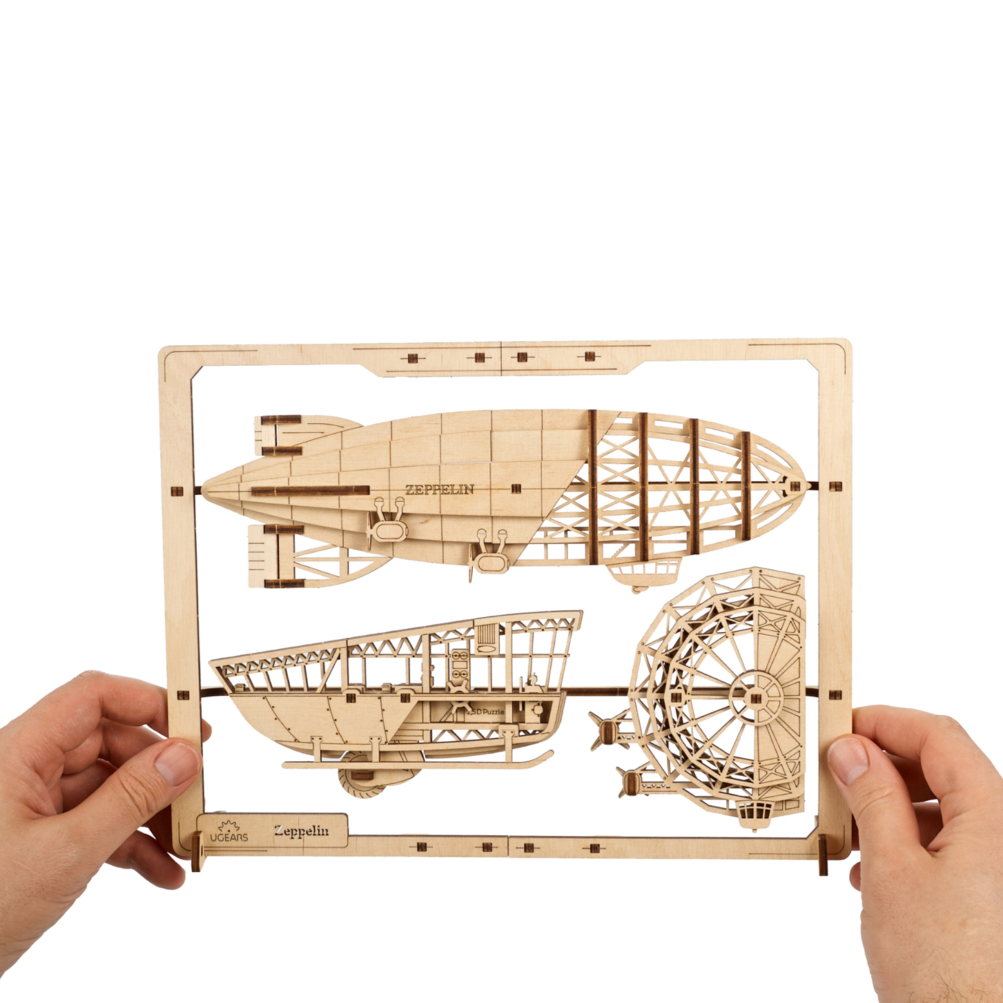 ugears-zeppelin-puzzle-2-5d-in-legno-serie-u-mini image 4