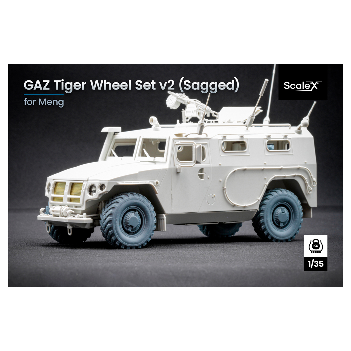 ak-interactive-gaz-tiger-v2-with-shield-weighted-wheel-set-1-35 image 1