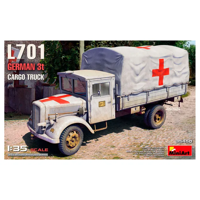 ak-interactive-1-35-l701-german-3t-cargo-truck-kit-di-modellismo image 1