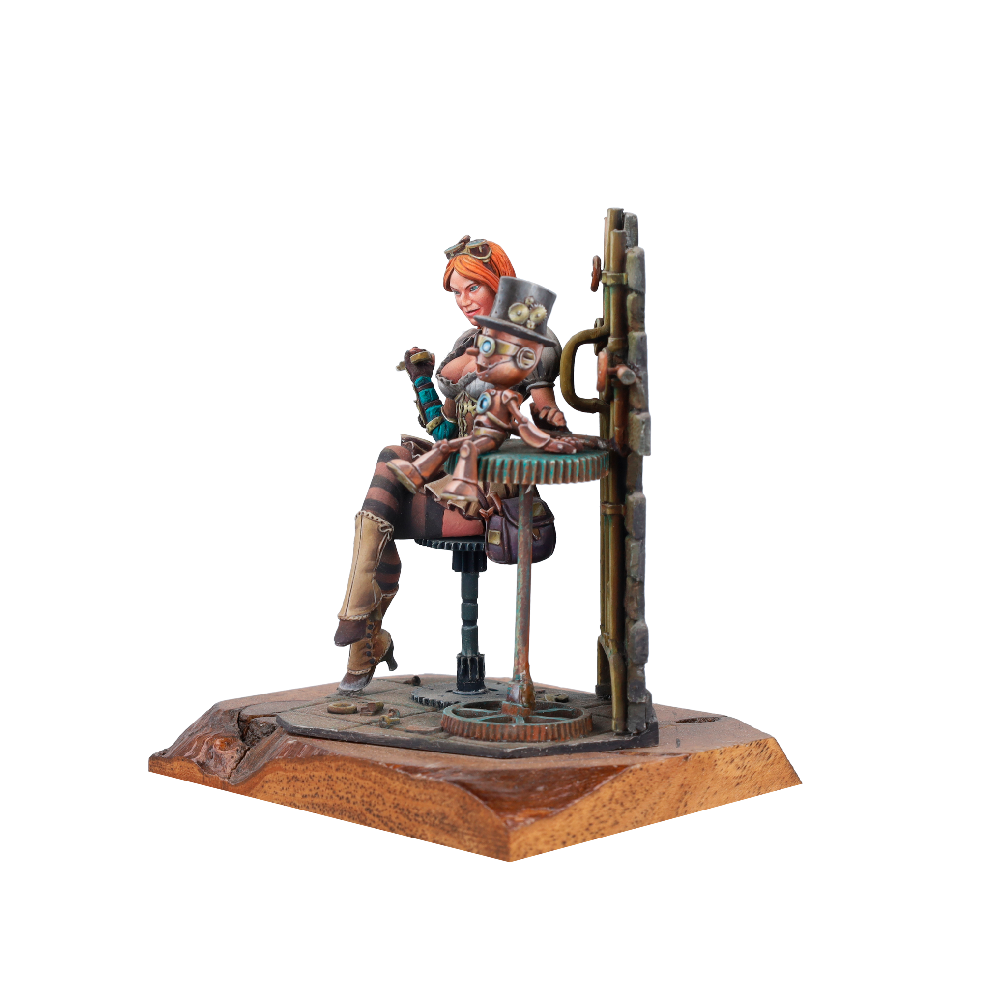 scale75-ilsa-s-mech-lab-miniatura-75mm-steam-wars-in-resina-e-metallo-bianco-da- image 7