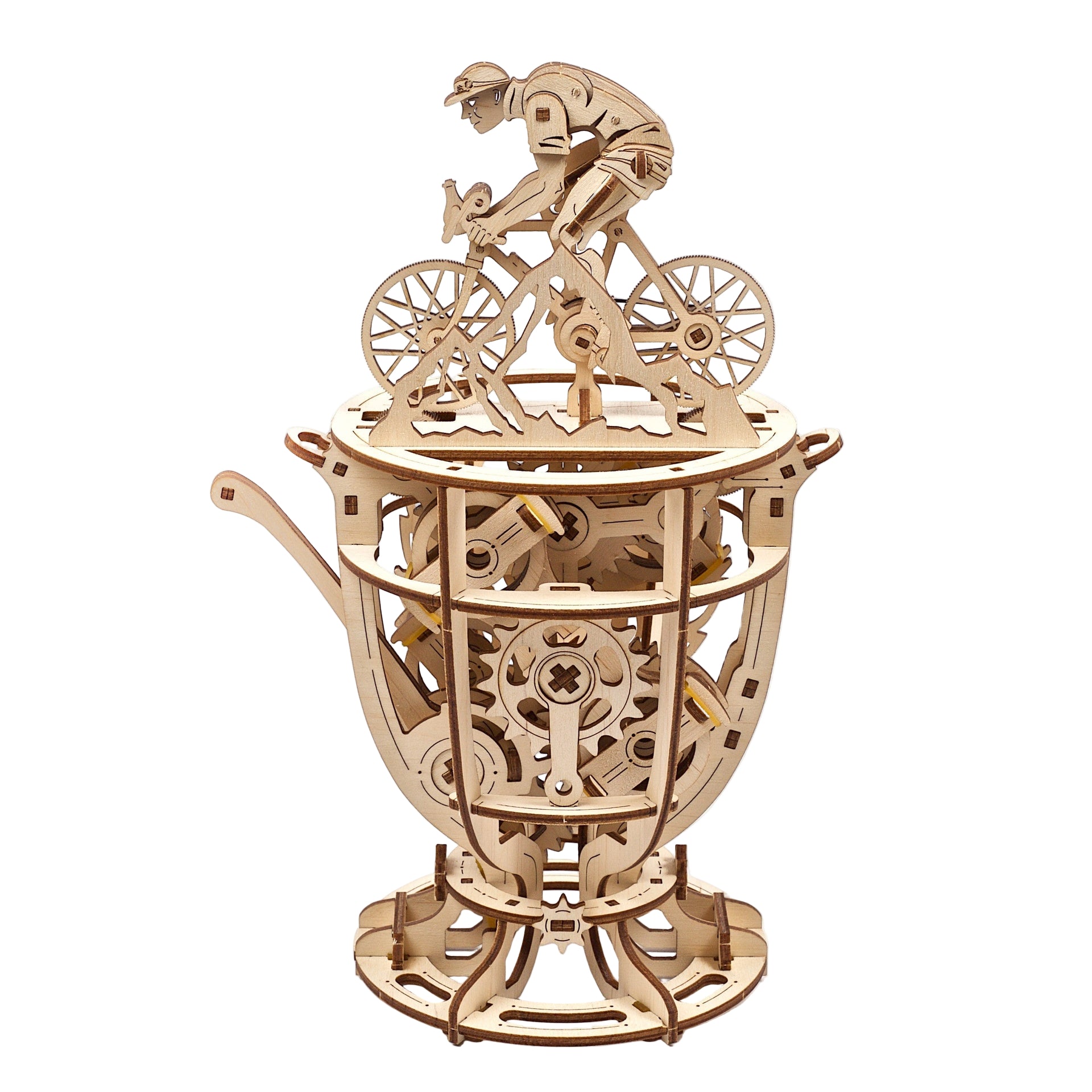ugears-automaton-cyclist-automa-ciclista-3d-puzzle-in-legno image 3