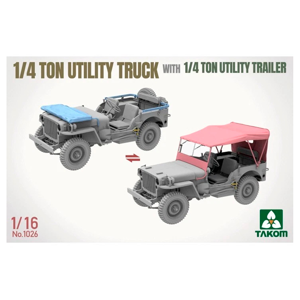 ak-interactive-1-16-1-4-ton-utility-truck-con-utility-trailer-kit-modellismo-mil image 3
