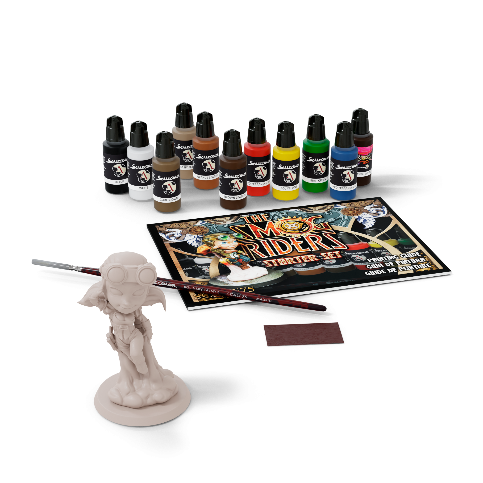 scale75-the-smog-riders-starter-set-kit-pittura-11-x-17ml-miniatura-35mm-da-mont image 2