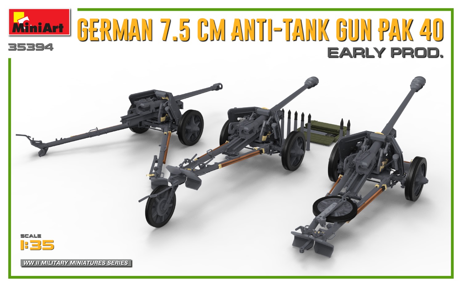 ak-interactive-1-35-german-7-5cm-anti-tank-gun-pak-40-early-prod image 5