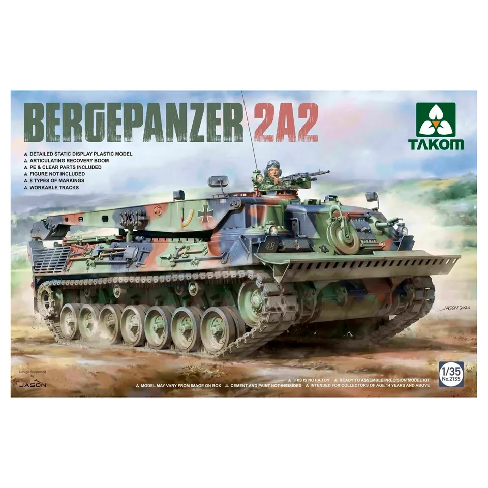 ak-interactive-1-35-bergepanzer-2a2-kit-modellismo-carro-recupero image 1