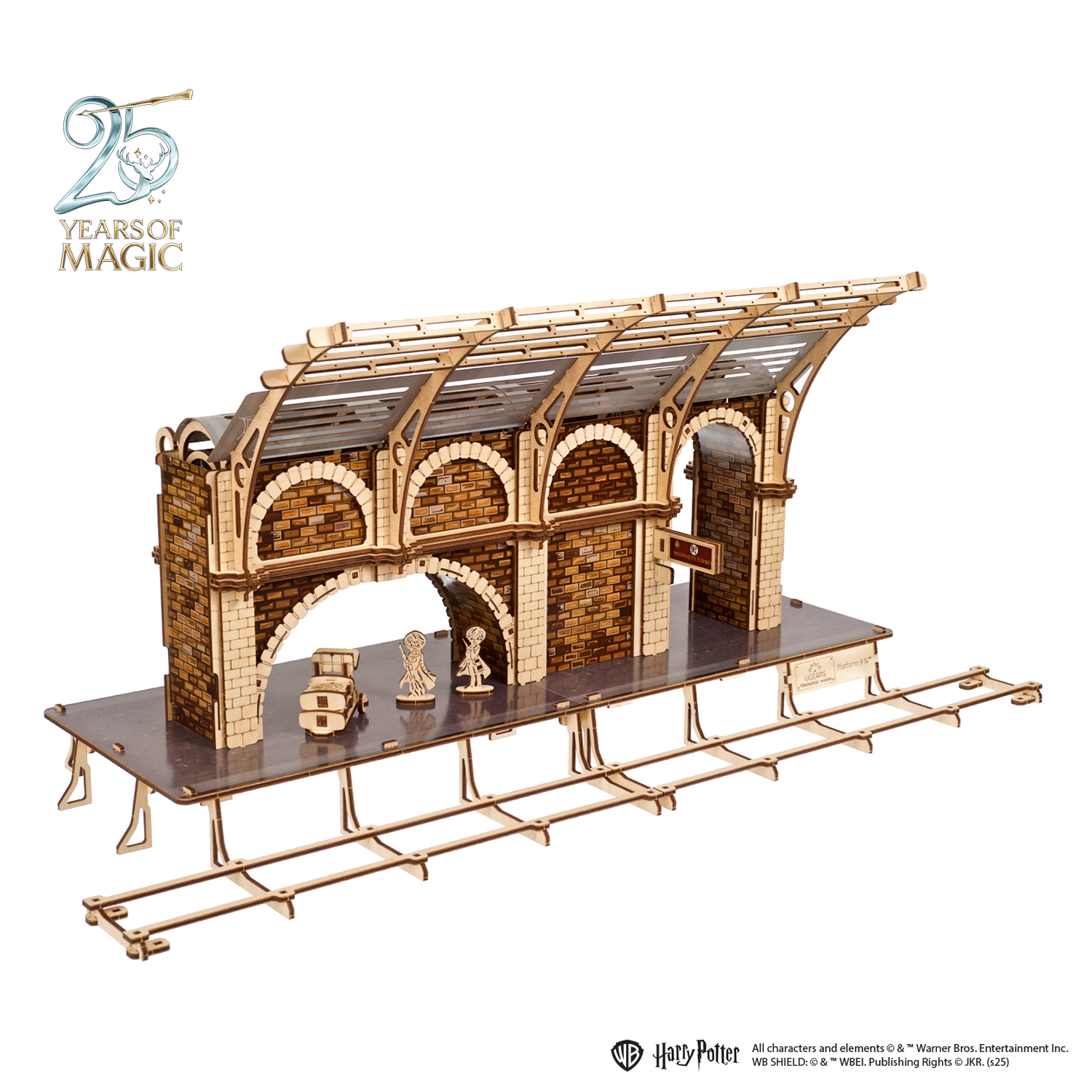 ugears-platform-9-binario-9-harry-potter-in-legno-da-costruire-king-s-cross image 1
