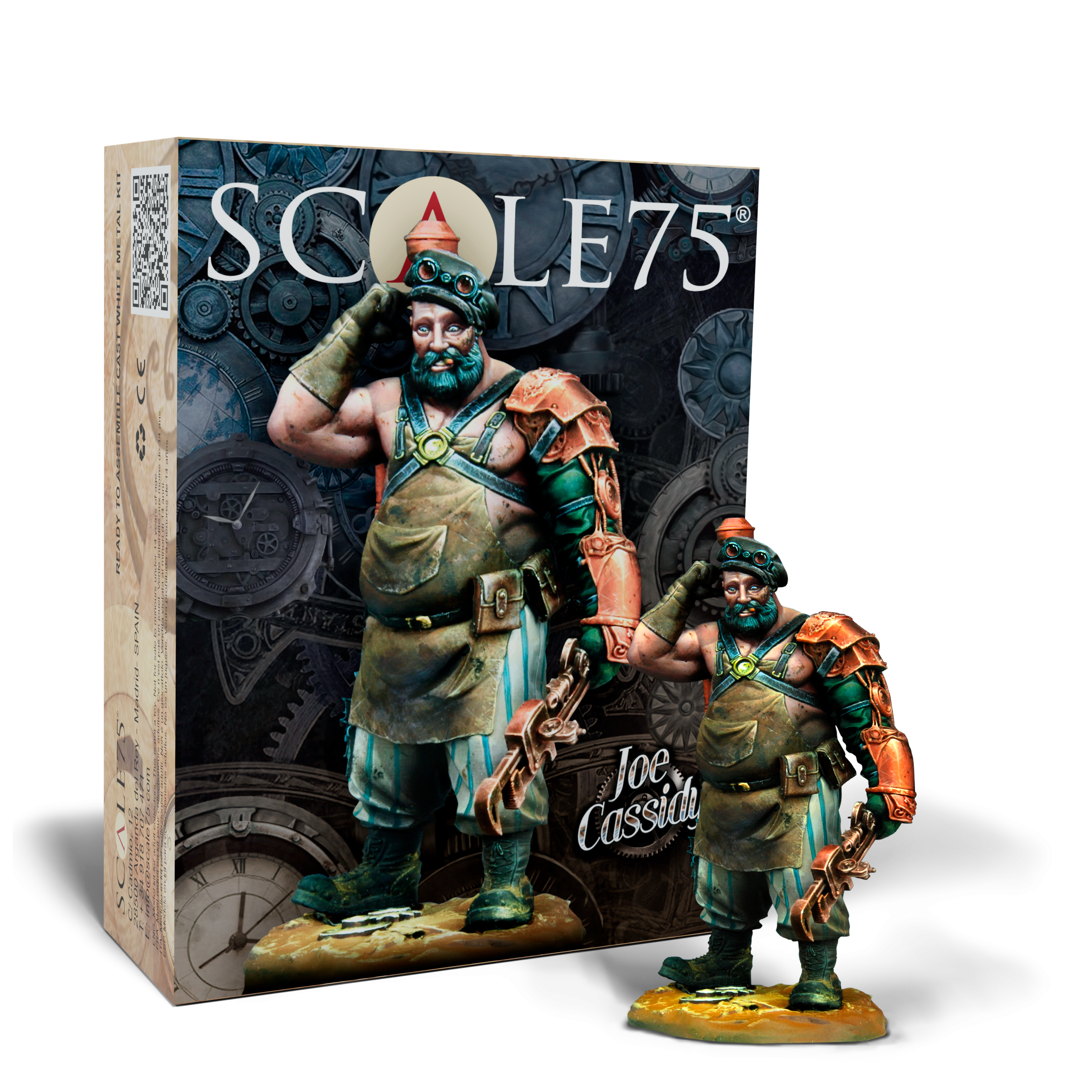 scale75-joe-cassidy-75-mm-figura-in-metallo-bianco-steam-wars image 1