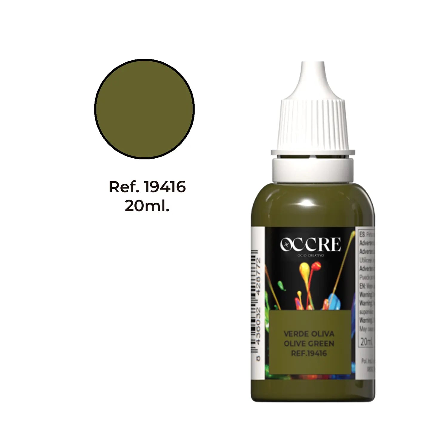 occre-vernice-acrilica-verde-oliva-20-ml image 1
