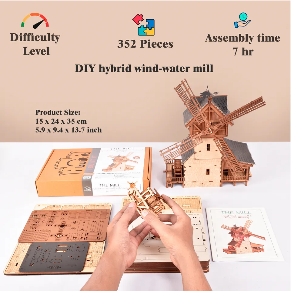 ak-interactive-the-windmill-28mm-scale-mulino-per-modellismo-e-wargame image 1