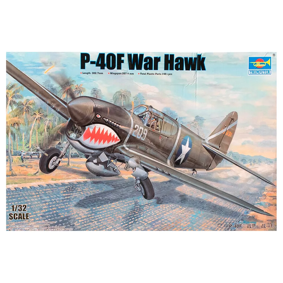 ak-interactive-1-32-p-40f-war-hawk-kit-aereo-in-scala-da-costruire-e-dipingere image 1