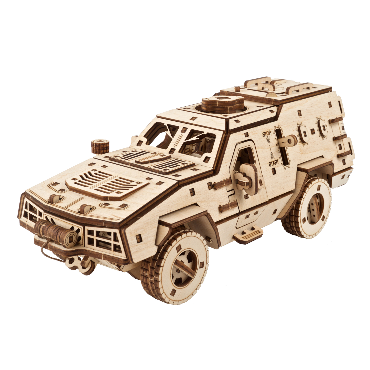 ugears-dozor-b-combat-vehicle-blindato-militare-in-legno-da-costruire image 1