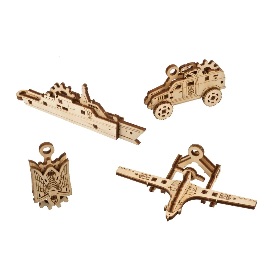 ugears-fidgets-invincibility-kit-modellismo-legno-4-miniature-meccaniche image 1