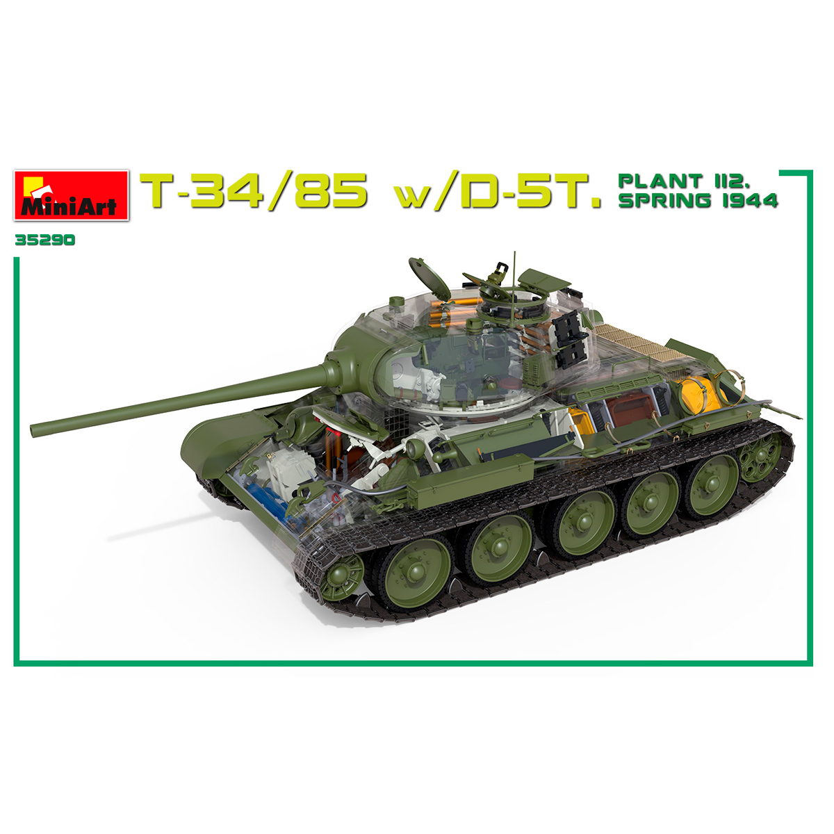 ak-interactive-1-35-t-34-85-con-d-5t-plant-112-primavera-1944-kit-con-interni-2 image 8