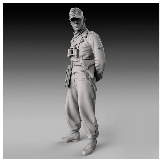 ak-interactive-german-tanker-with-arms-backward-wwii-figura-modellismo-militare- image 1
