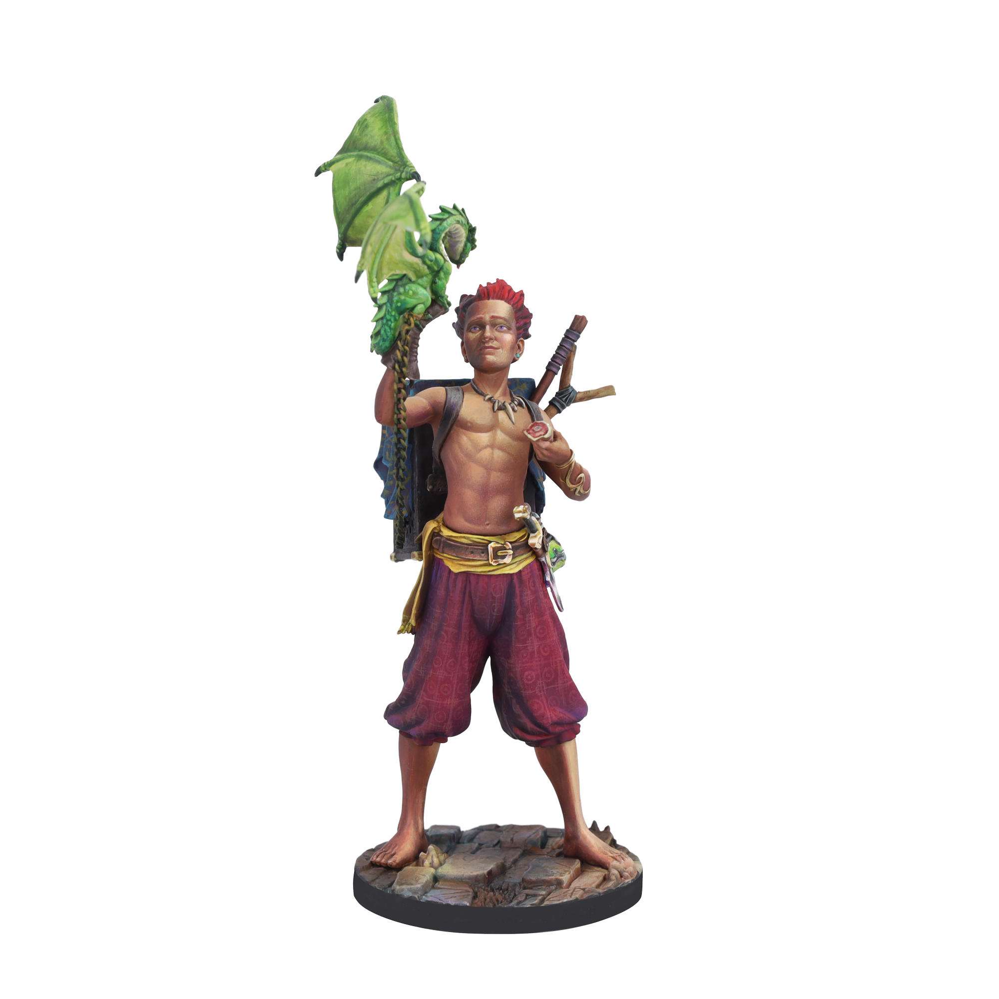 scale75-ulh-dragon-trainer-miniatura-1-24-in-resina-con-catena-in-ottone image 3