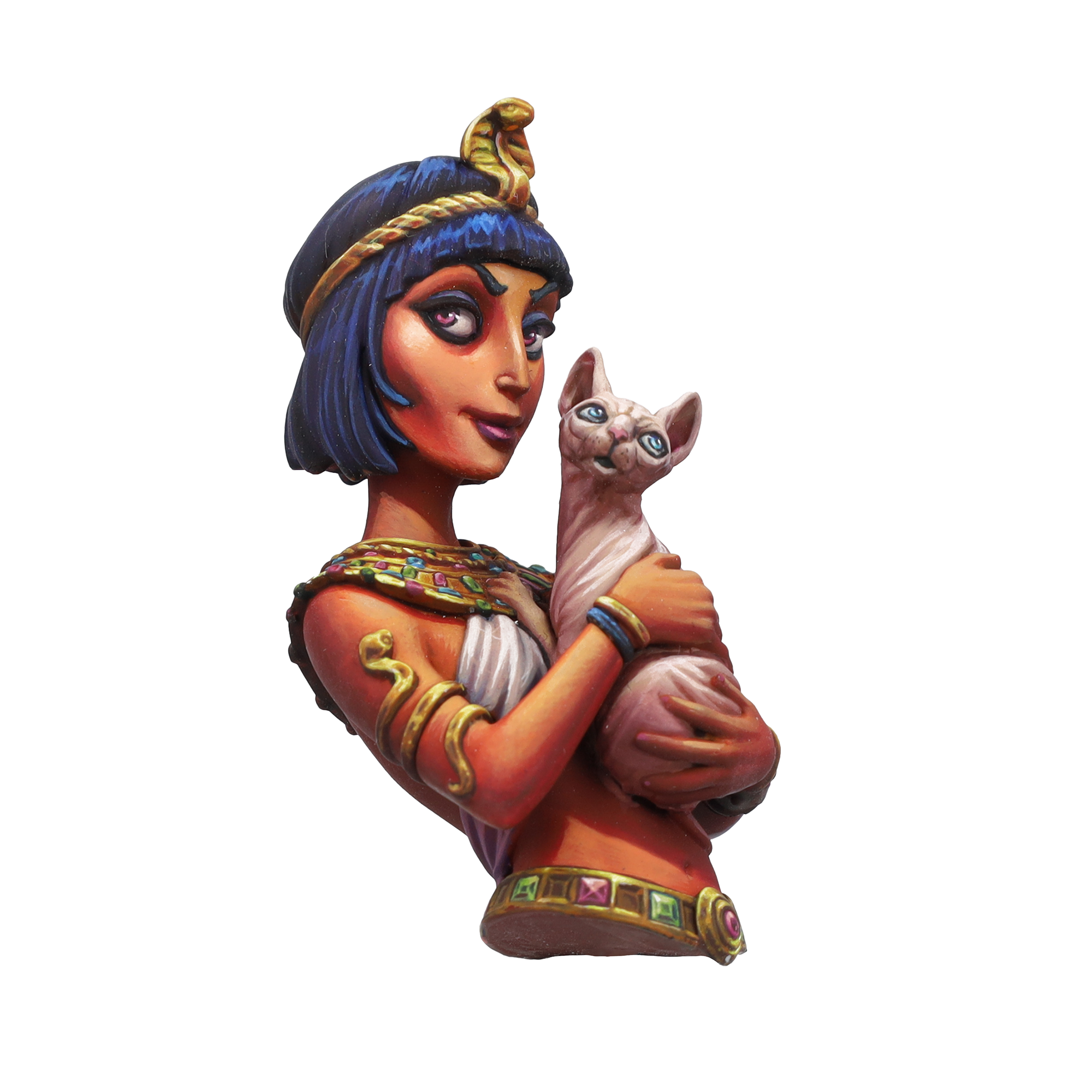 scale75-queen-of-the-nile-busto-in-resina-scala-1-12 image 4